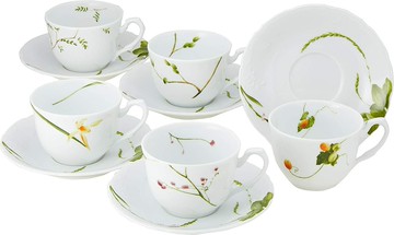 【NARUMI鳴海骨瓷】Satohana Goyomi里花曆花茶組 (5入組)喬遷 婚慶 送禮首選