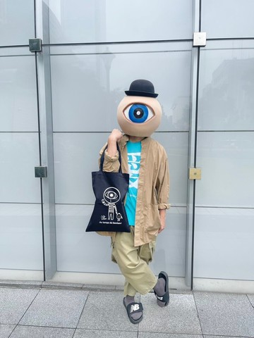 眼球小子 燈籠小子黑色帆布袋 兩款隨機出貨