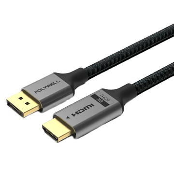 POLYWELL 寶利威爾 DP轉HDMI 8K60Hz 影音傳輸線 2m  1條  PW15-W46-M420