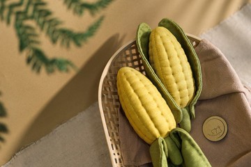 黃玉米 Corn 純手作 家飾品 貓咪兒童玩具 蔬果