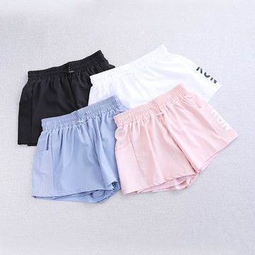 網紅假兩件運動短褲高腰健身跑步訓練吸汗褲子透氣顯瘦外穿褲子夏