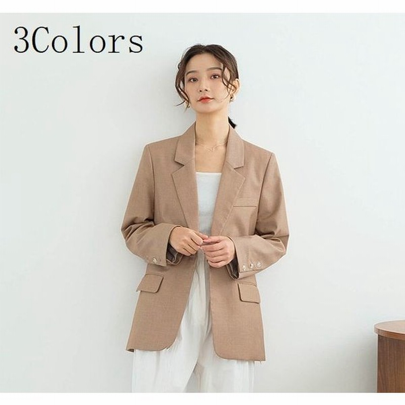 ジャケット テーラードジャケット アウター 羽織り 上着 長袖 レディース オフィス ビジネス 通勤 会社 ファッション 無地 シンプル 通販 Lineポイント最大0 5 Get Lineショッピング