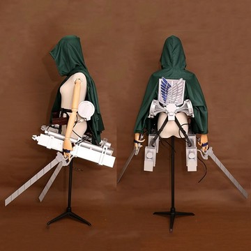 進擊的巨人 扭蛋 進擊的巨人 三笠兵長 立體機動裝置 cosplay武器 道具艾倫 QULR