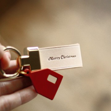 皮革鑰匙圈 優雅系列 客製化