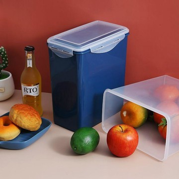 5.8L米桶食品級防潮箱4L雙層密封米缸收納盒冰箱收納台灣出貨