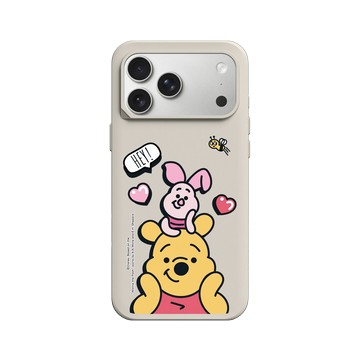 iPhone 17 Pro Max SolidX 貝殼灰 - 迪士尼-小熊維尼 Disney Winnie The Pooh - 維尼、小豬和蜜蜂