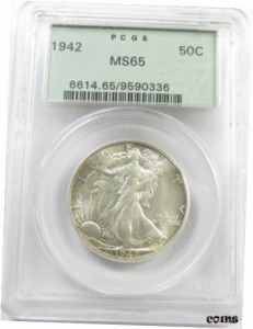 アンティークコイン NGC PCGS Walking Liberty Half Dollar MS65 Old Holder