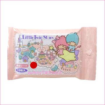 asdfkitt*雙子星抗菌濕紙巾-15抽-日本製