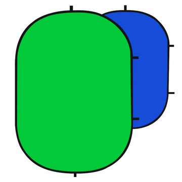 天銳便攜藍綠摳像背景板折疊拍照摳圖視頻直播綠幕布支架一件代發[DD230109]