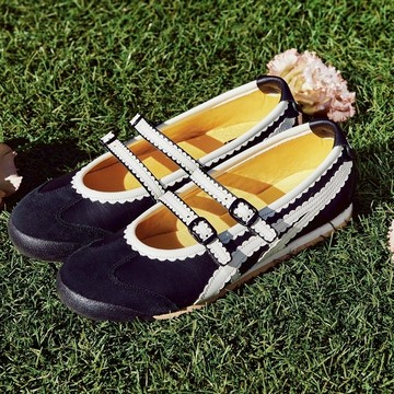 ONITSUKA TIGER MEXICO 66 TGRS 黑奶油 瑪莉珍 娃娃鞋 鬼塚虎 女鞋 1182A678-001