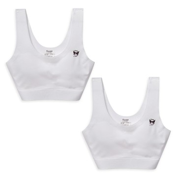 ONEDER 旺達棉品 酷洛米無痕成長胸衣 2件組  白色  M