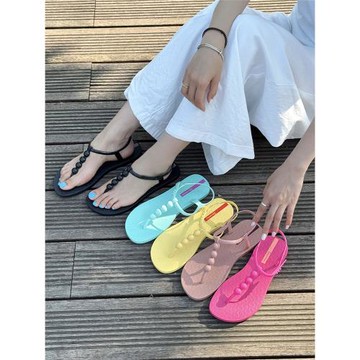 特價巴西原產依帕內瑪IPANEMA涼鞋潮珍珠款外穿平底沙灘軟底女鞋