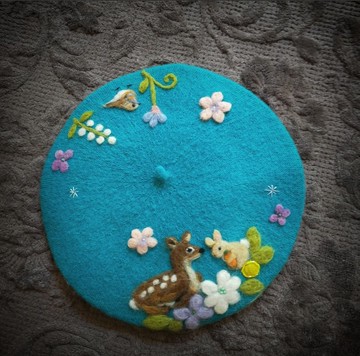 森林風景 貝蕾帽