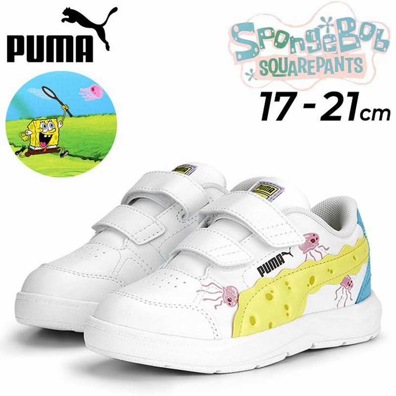 プーマ キッズ ジュニア スニーカー スポンジボブ PUMA 17-21cm 子供靴