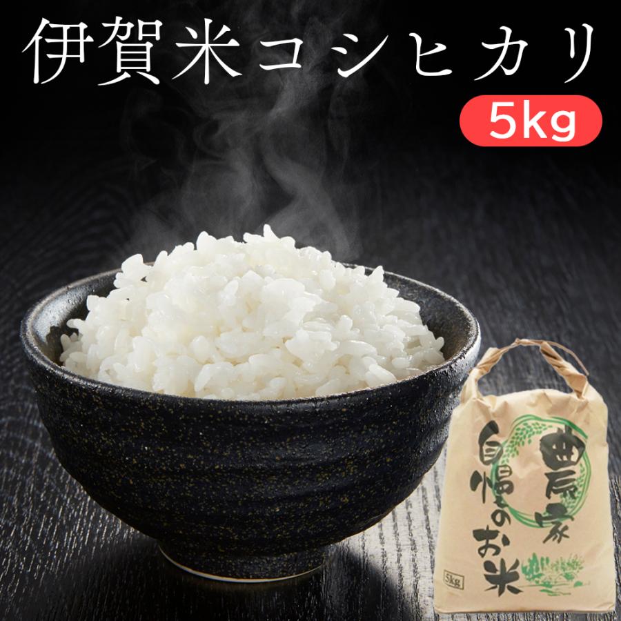 令和5年産 コシヒカリ 伊賀米 5kg 精米 特A 三重県産 こしひかり 米ギフト 食品 精米  ギフト 内祝い 御祝