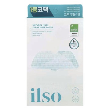 ilso Natural mild 溫和去粉刺鼻貼組 附清潔棉棒10支  5片  1盒