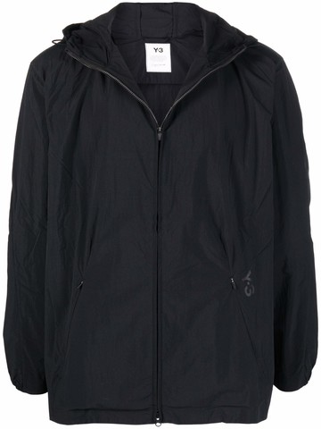 Y-3 - hooded pullover jacket - men - Polyamide/Recycled Polyester - L - Black