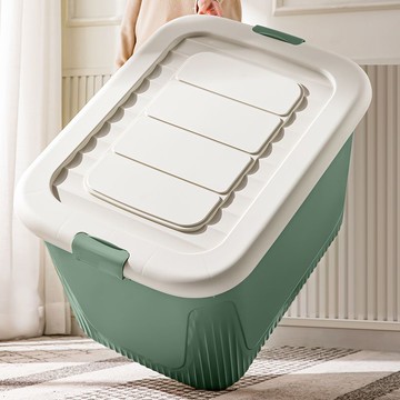 【滿388出貨】收納箱特大號裝衣服有蓋帶滑輪臥室家用零食玩具整理箱雜物儲物箱