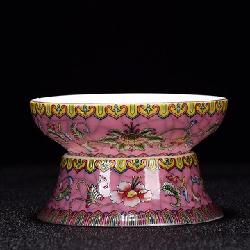 琺瑯彩陶瓷茶漏茶濾創意茶葉過濾網茶隔過濾器功夫茶具配件茶漏斗1入