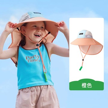 kocotree - 兒童透氣披風帽-橙色