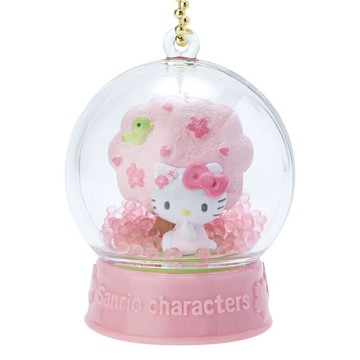 【震撼精品百貨】Hello Kitty 凱蒂貓 三麗鷗 KITTY 雪球造型吊飾/鑰匙圈-粉#19989 震撼日式精品百貨