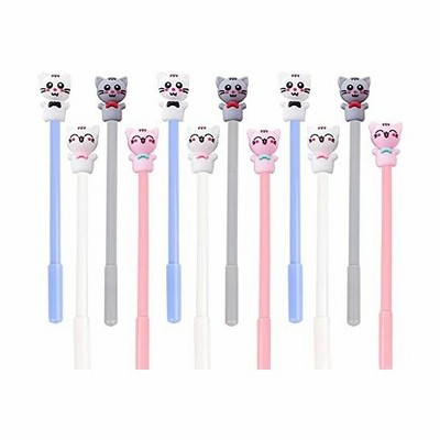 Tinwai かわいい ネコ 猫 動物 ボールペン 12本セット 0 5mm 黒インク ジェルボールペン 面白い ゲル インク 文房具 手帳用 筆記用 通販 Lineポイント最大get Lineショッピング