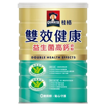 QUAKER 桂格 雙效健康益生菌高鈣奶粉  750g  1罐