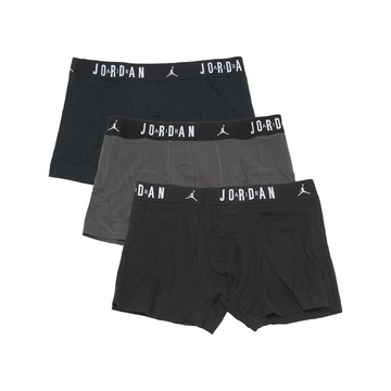 [ACS] Nike 內褲 Jordan Flight 黑灰 彈性 四角褲 平口褲 三入 JD2533209AD-005