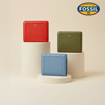 【FOSSIL 官方旗艦館】Madison 真皮經典短夾 (多色可選)