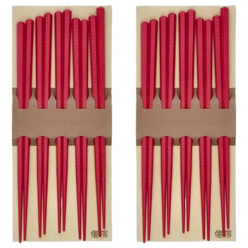 優得 PPS 合金筷  5雙筷子  紅色  2組
