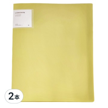 Lan CHYn 連勤牌文具 PP莫蘭迪色系資料簿 LC-30MO Y 30頁  黃色  2本