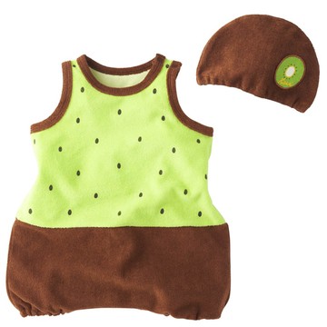 akachan honpo - 趣味包屁衣-附帽子-綠色