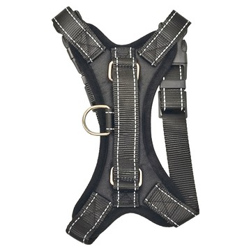 TRENY 防暴衝寵物胸背帶-S 尼龍材質  黑色  1條