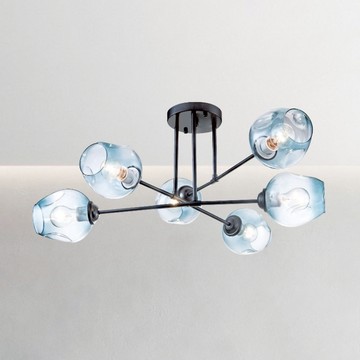 E27 工業風半吸頂六燈 B188-53-12-1981