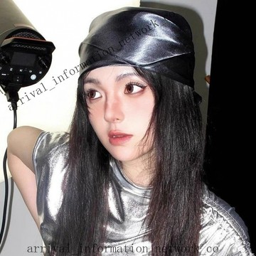 ✨免運可開發票#新款帽子 個性頭巾 歐美辣妹複古科技感絲巾包頭巾拍照嘻哈街舞男女y2k百搭方巾