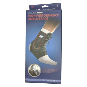 LP SUPPORT U型雙側彈簧護踝 787  S  黑色  1個