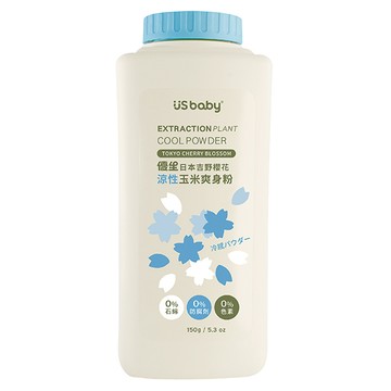 優生日本吉野櫻花涼性玉米爽身粉150g