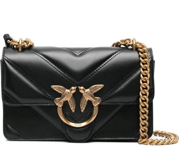 PINKO LOVE ONE 單肩背包 黑色女款包包