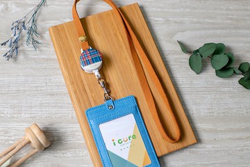 i 好戴 伸縮證件套組-幾何圖形系列 / 布花-英格蘭格紋_ADL11