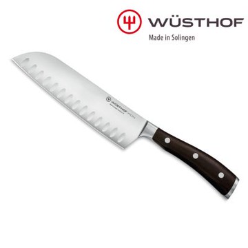 WUSTHOF 德國三叉牌 IKON 17cm 三德刀 (氣孔刀面)