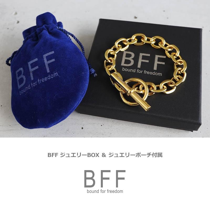 BFF ブランド マンテル チェーンブレスレット 太幅 ワイド ゴールド