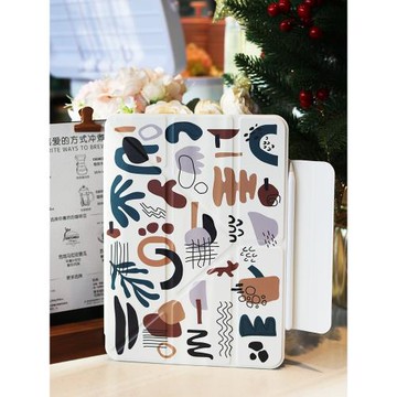 適用蘋果平板殼ipad保護套保護殼3+y型折磁吸殼搭扣雙面夾ipadair5/6保護套ipadpro11寸12.9無筆槽2024亞克力