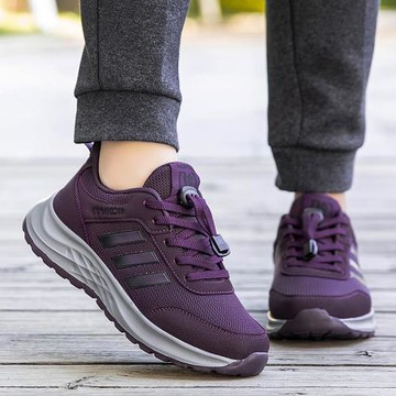 春季網面女鞋防滑登山鞋軟底戶外健步鞋徒步爬山鞋透氣旅游鞋輕便