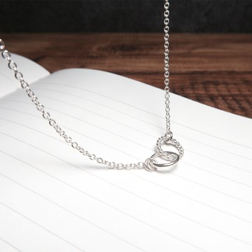 ART64 純銀 捲捲麻花 純銀項鍊 925純銀 女生項鍊