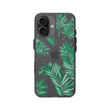 iPhone 17 Clear (相機按鈕) 酷墨灰 - 花花草草 / Flowers & Plants - 草綠系列-綠葉1