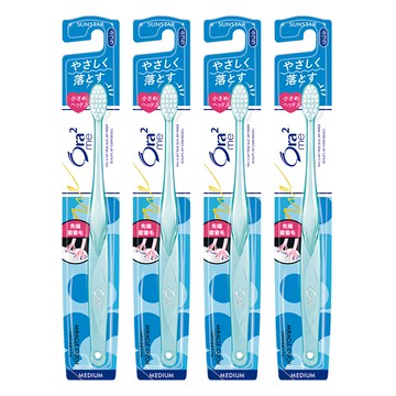 Ora2 愛樂齒 me微觸感牙刷 日本原裝進口 小刷頭 密合齒縫 四角刷毛  1入  4支