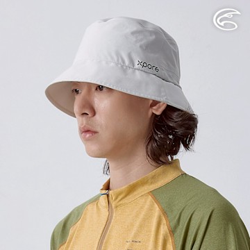 ADISI 輕量Xpore-3L防水高透氣漁夫帽 AH24017 雲石白 (M-L)｜微多孔膜 超撥水 防風 防水 防潑水 防水帽