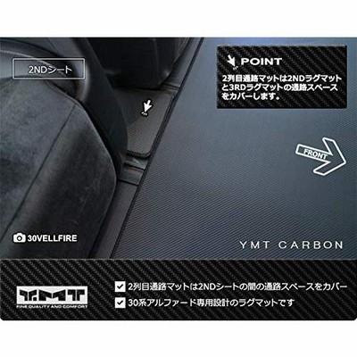 YMT 30系アルファード ガソリン車 後期G(7人乗)カーボン調ラバー 2NDM+