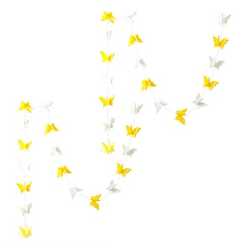 Partyshow 大型蝴蝶拉旗  黃色  2個