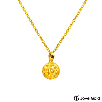 JoveGold漾金飾 織夢黃金墜子 送項鍊